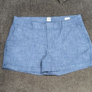 GAP Women's Blue Linen Shorts